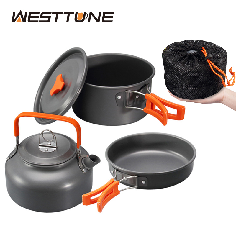 Camping Cooking Accessories Set - WESTTUNE Camping Cookware Kit Aluminum Outdoor