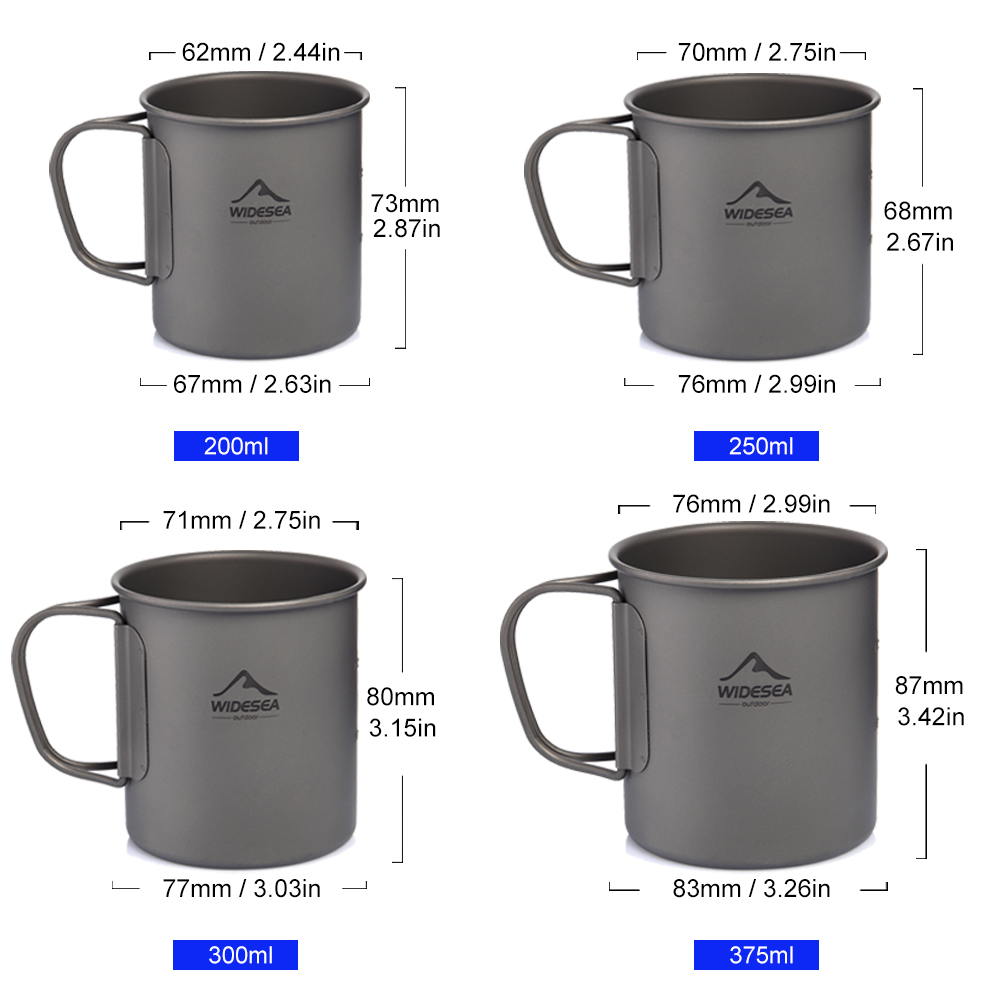 Widesea Camping Mug Titanium C - Camping Cooking Trangia ulasan dan harga
