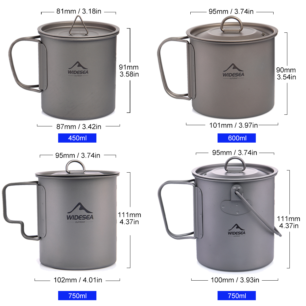 Widesea Camping Mug Titanium C - Camping Cooking Trangia ulasan dan harga