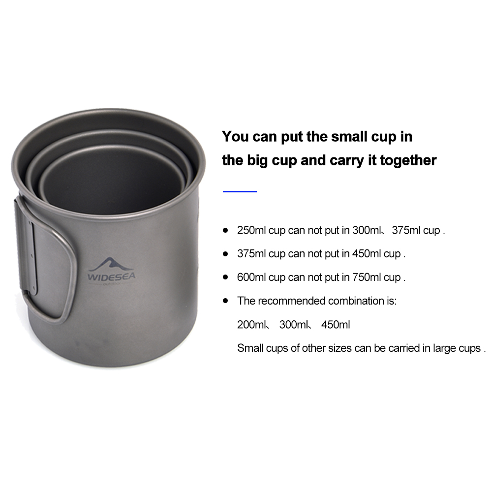 Widesea Camping Mug Titanium C - Camping Cooking Trangia ulasan dan harga