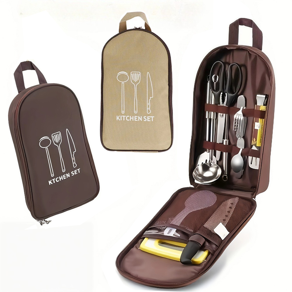 Portable Outdoor Cook Bag Camp - Camping Cooking Utensil Organizer ulasan dan harga