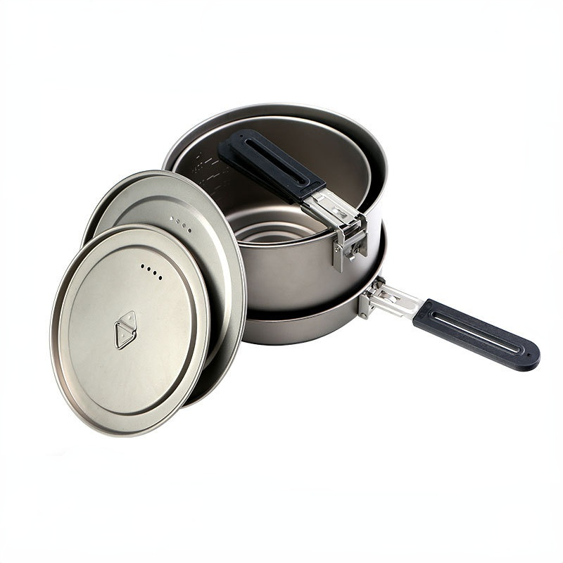 Frying Pot Cooking Pot Pure Ti - Camping Cooking Noodles ulasan dan harga