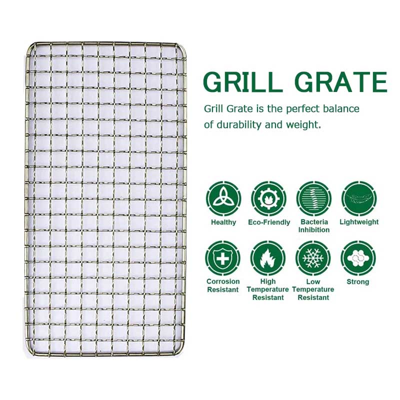 YOMEEI 2Pcs Stainless Steel BB - Camping Cooking Mesh ulasan dan harga