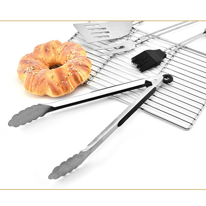 4pcs BBQ Tools Set Barbecue St - Camping Cooking Accessories Set ulasan dan harga