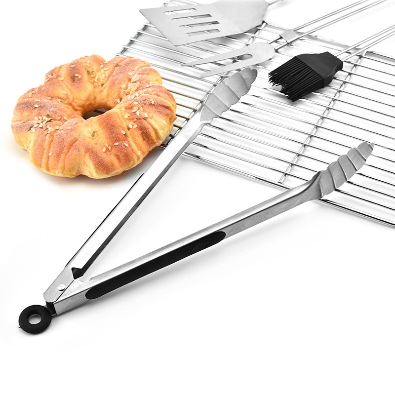 4pcs BBQ Tools Set Barbecue St - Camping Cooking Accessories Set ulasan dan harga