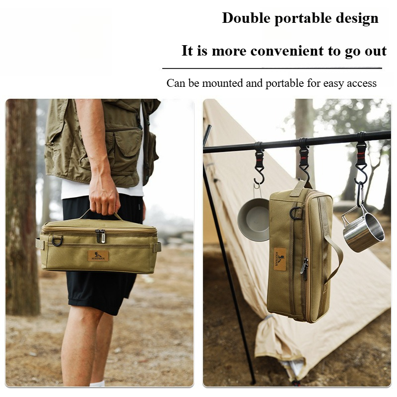 Khaki Outdoor Camping Storage  - Camping Cooking Utensil Organizer ulasan dan harga