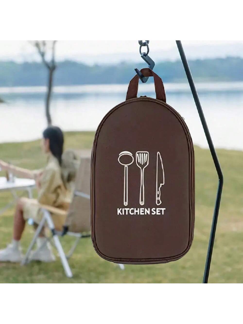 Outdoor Camping Cookware Stora - Camping Cooking Utensil Organizer ulasan dan harga