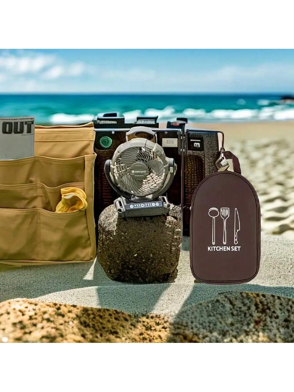 Outdoor Camping Cookware Stora - Camping Cooking Utensil Organizer ulasan dan harga