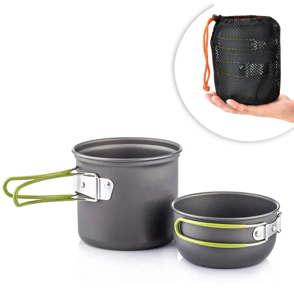 Camping Cookware Mess Kit Ultr - Camping Cooking Accessories Set ulasan dan harga