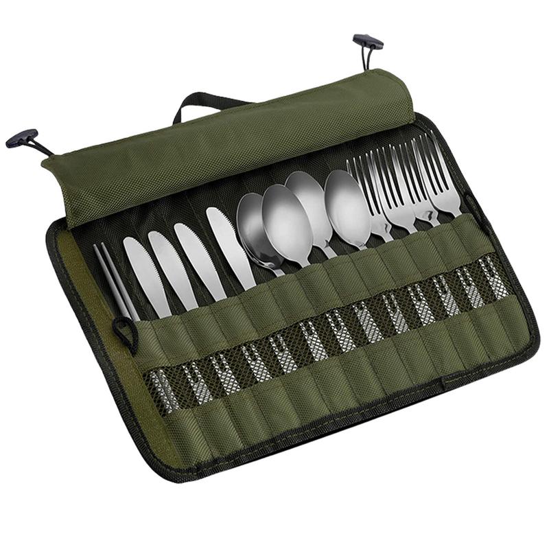 Outdoor Camping Cutlery Storag - Camping Cooking Utensil Organizer ulasan dan harga