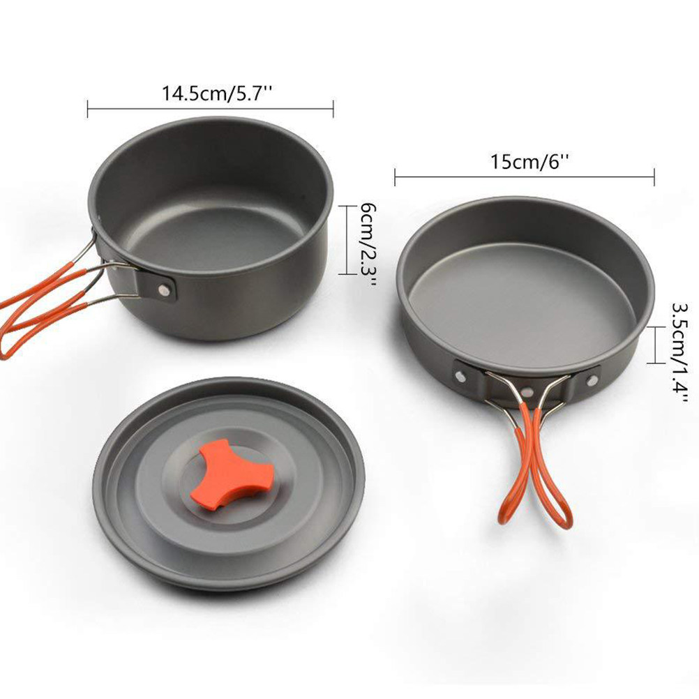 1Set Outdoor Cooking Set Porta - Camping Cooking Materials ulasan dan harga