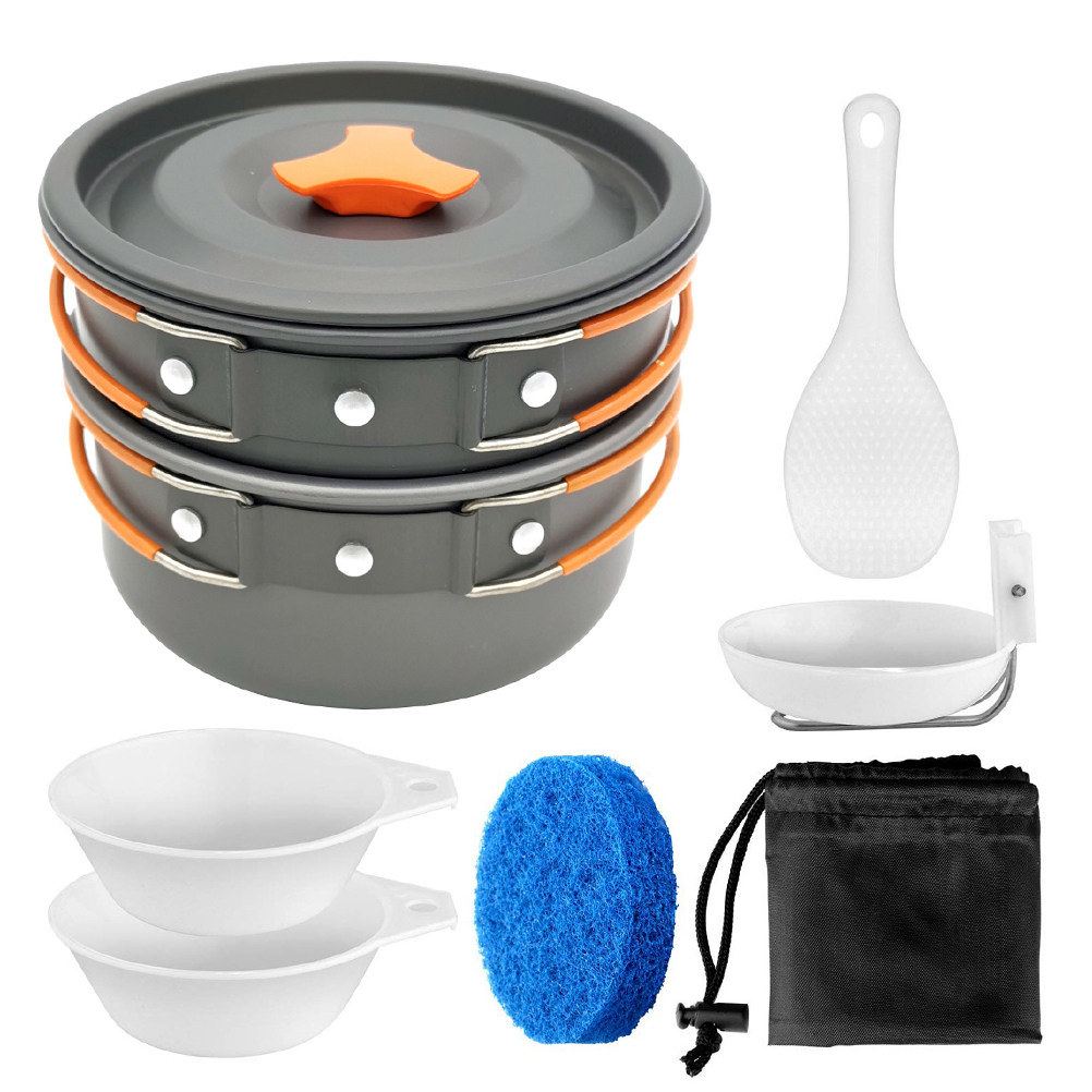 1Set Outdoor Cooking Set Porta - Camping Cooking Materials ulasan dan harga
