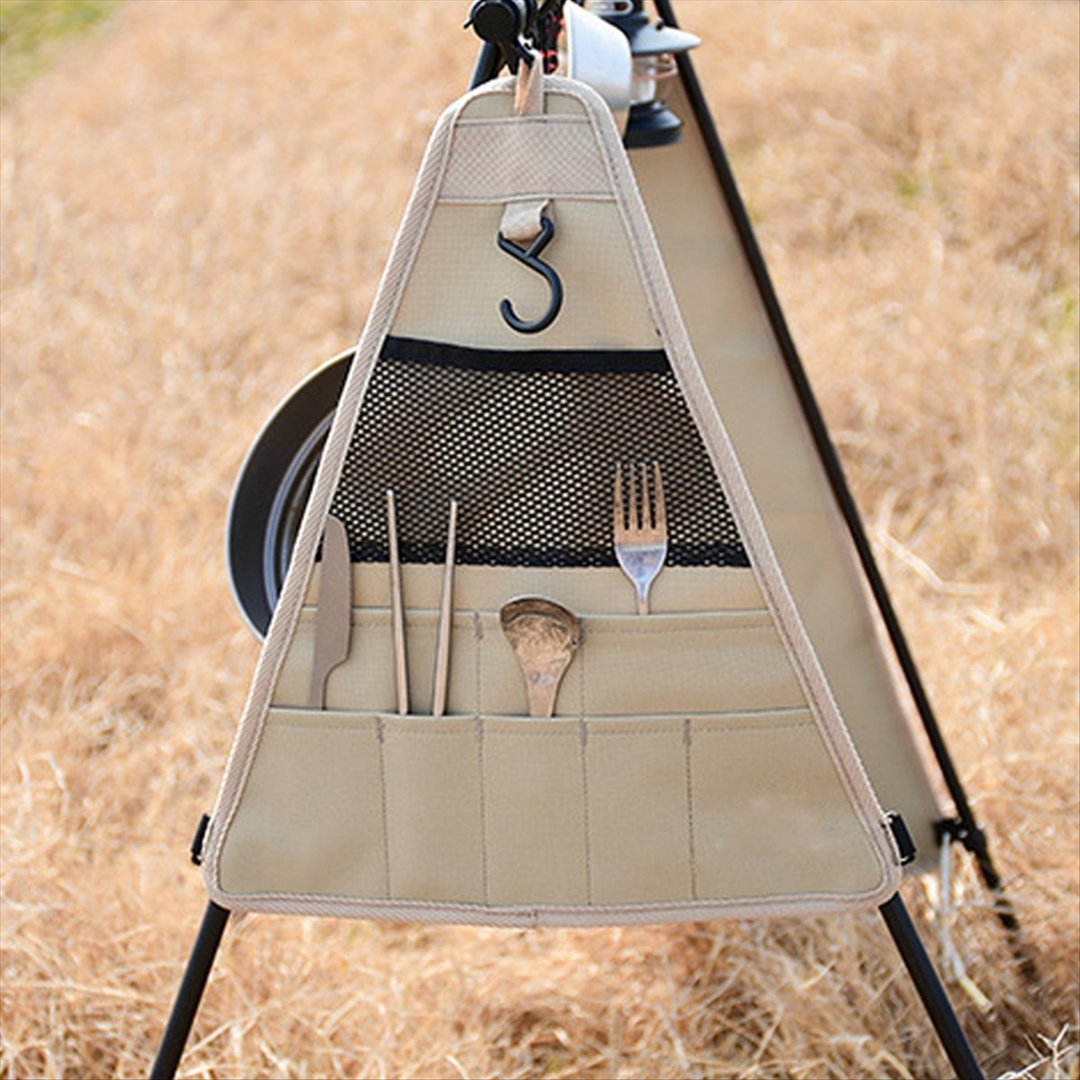 Fits for Portable Camping Kitc - Camping Cooking Utensil Organizer ulasan dan harga