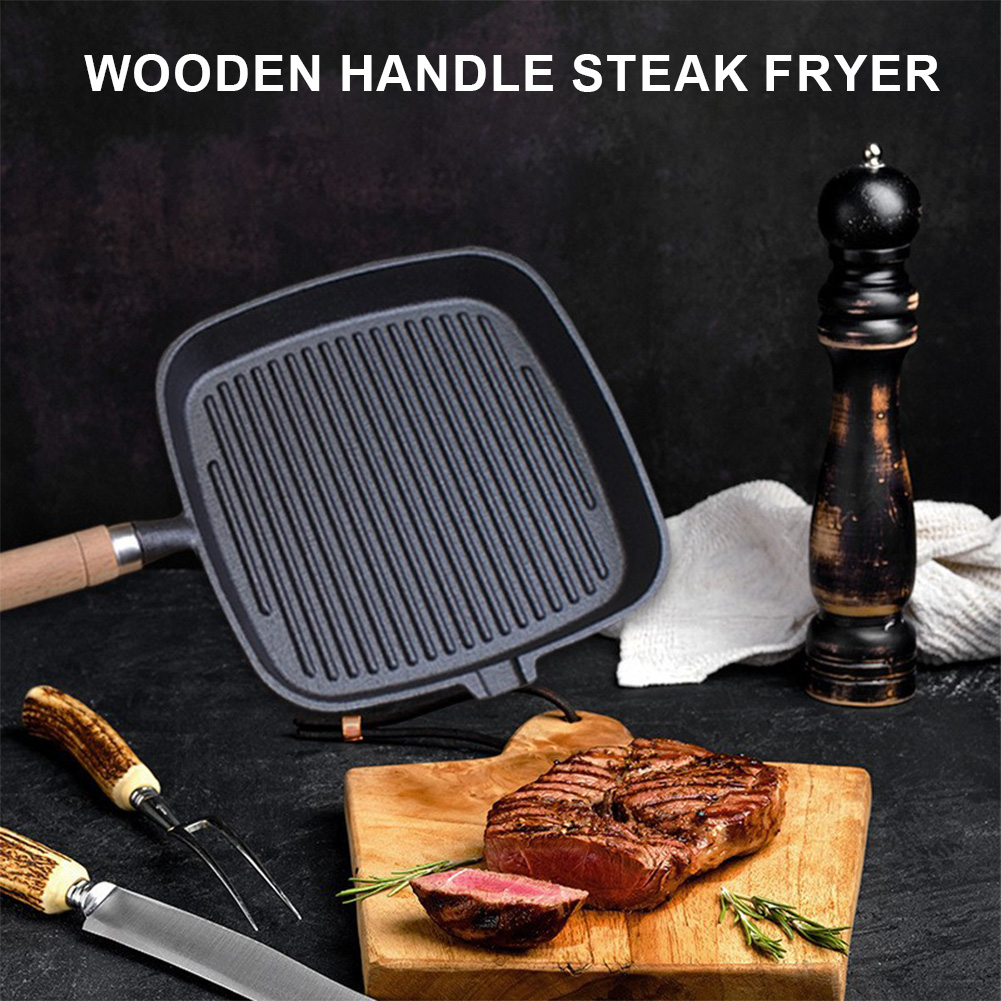 Iron Skillet Uncoated Non-stic - Skillet Cast Iron Camp ulasan dan harga