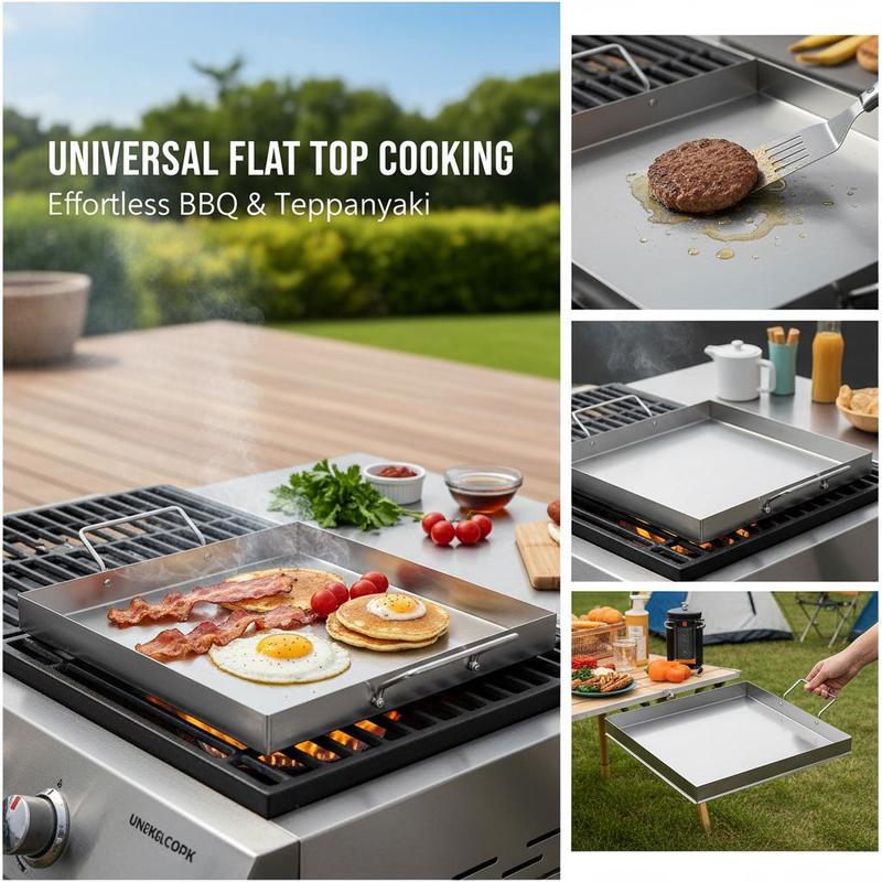 Universal Flat Top Griddle 18x - Camping Cooking Tray ulasan dan harga