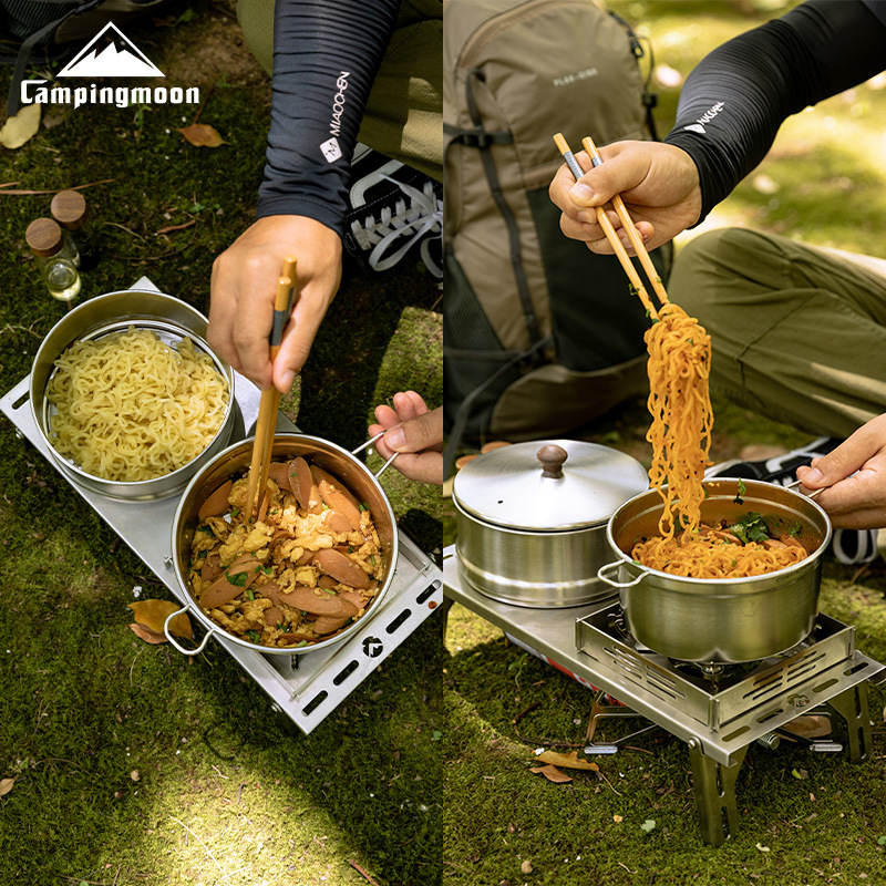 CAMPINGMOON S371 Sera Pot With - Camping Cooking Noodles ulasan dan harga