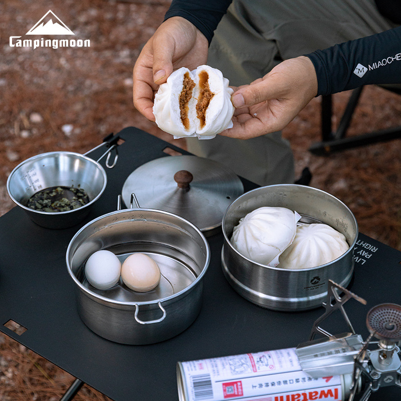 CAMPINGMOON S371 Sera Pot With - Camping Cooking Noodles ulasan dan harga