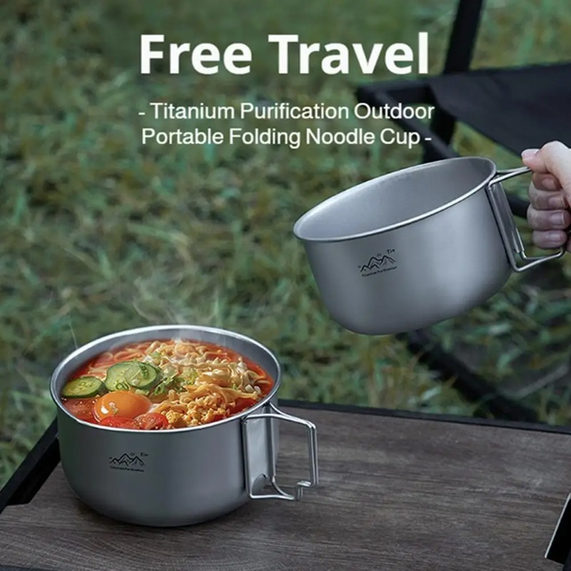 Ultralight Titanium Camping Po - Camping Cooking Noodles ulasan dan harga