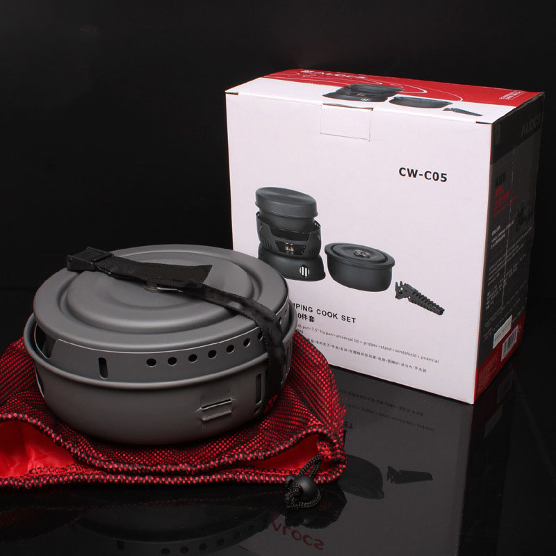 2-4 People Cooking Set 10-Piec - Camping Cooking Materials ulasan dan harga