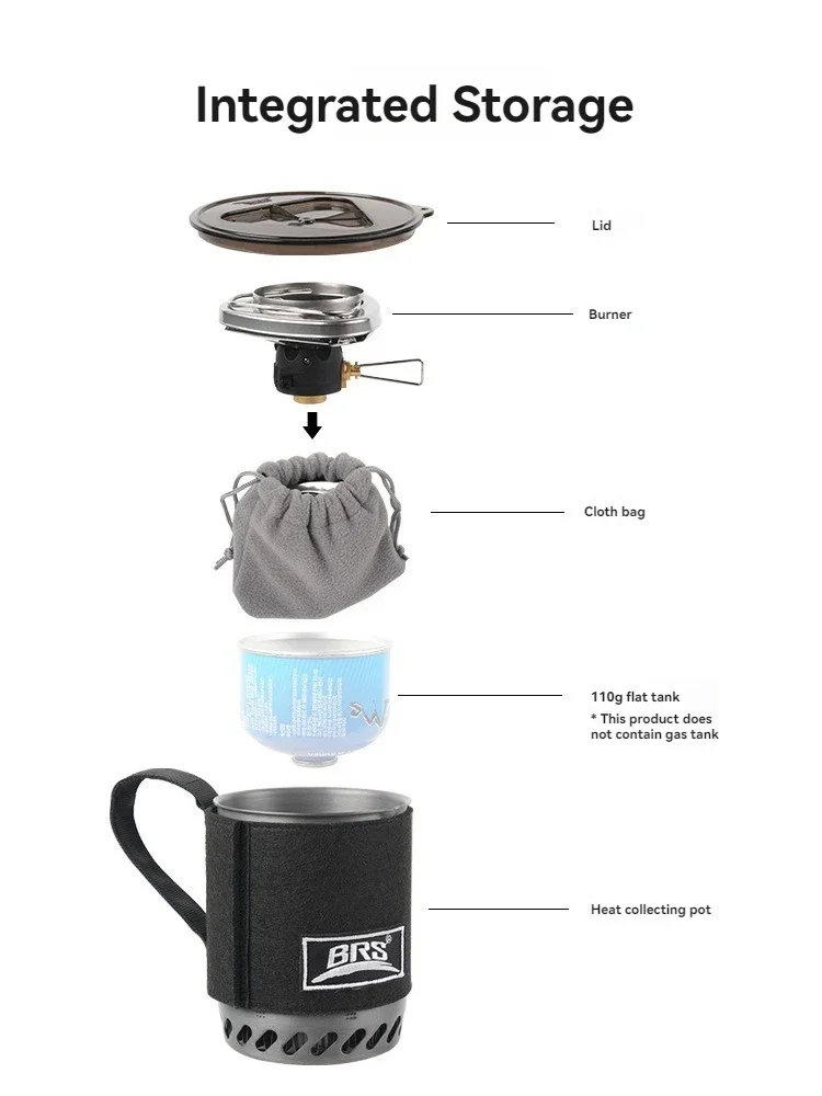 BRS-61 Heat Exchanger Portable - Camping Cooking Jet ulasan dan harga