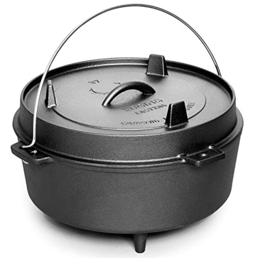 Pre-Seasoned Cast Iron Dutch O - Skillet Cast Iron Camp ulasan dan harga