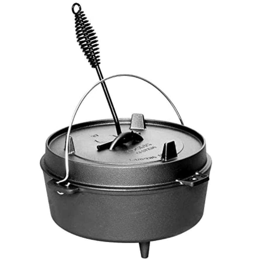 Pre-Seasoned Cast Iron Dutch O - Skillet Cast Iron Camp ulasan dan harga