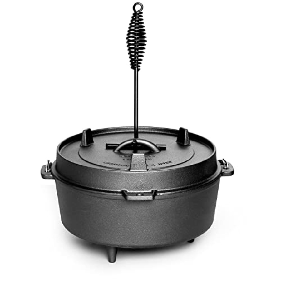 Pre-Seasoned Cast Iron Dutch O - Skillet Cast Iron Camp ulasan dan harga
