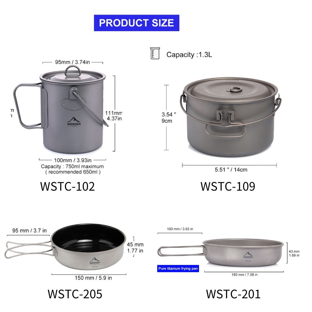 Widesea Camping Tableware Tita - Camping Cooking Accessories Set ulasan dan harga