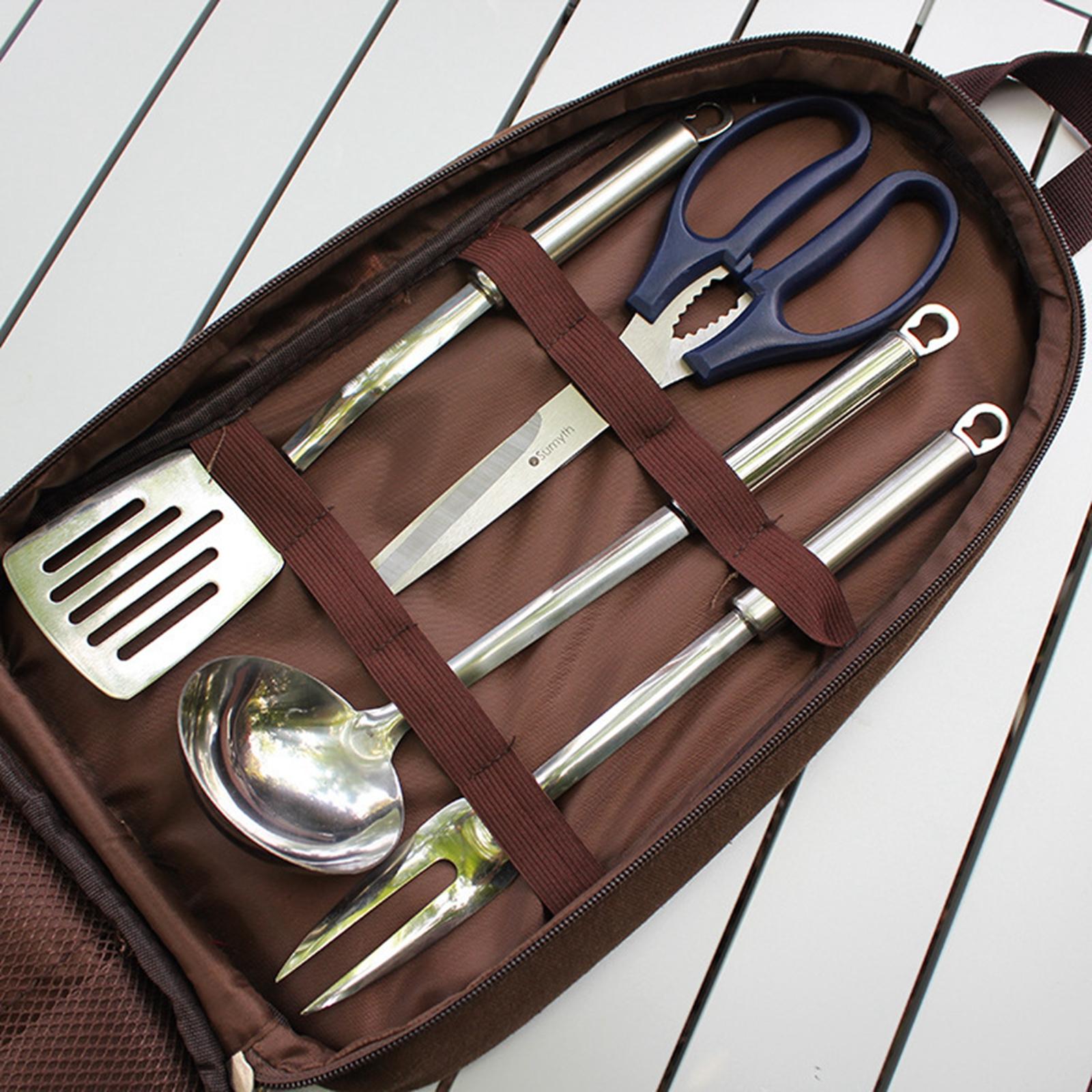 7pcs Camping Kitchen Utensil S - Camping Cooking Utensil Organizer ulasan dan harga