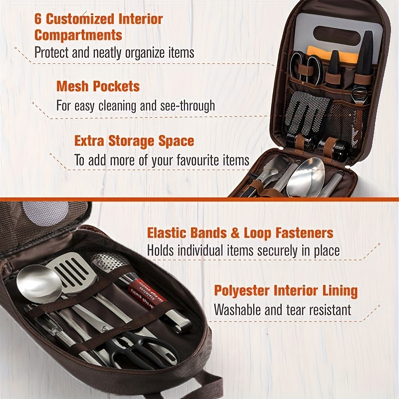 Outdoor Cooking Bag Camping St - Camping Cooking Utensil Organizer ulasan dan harga