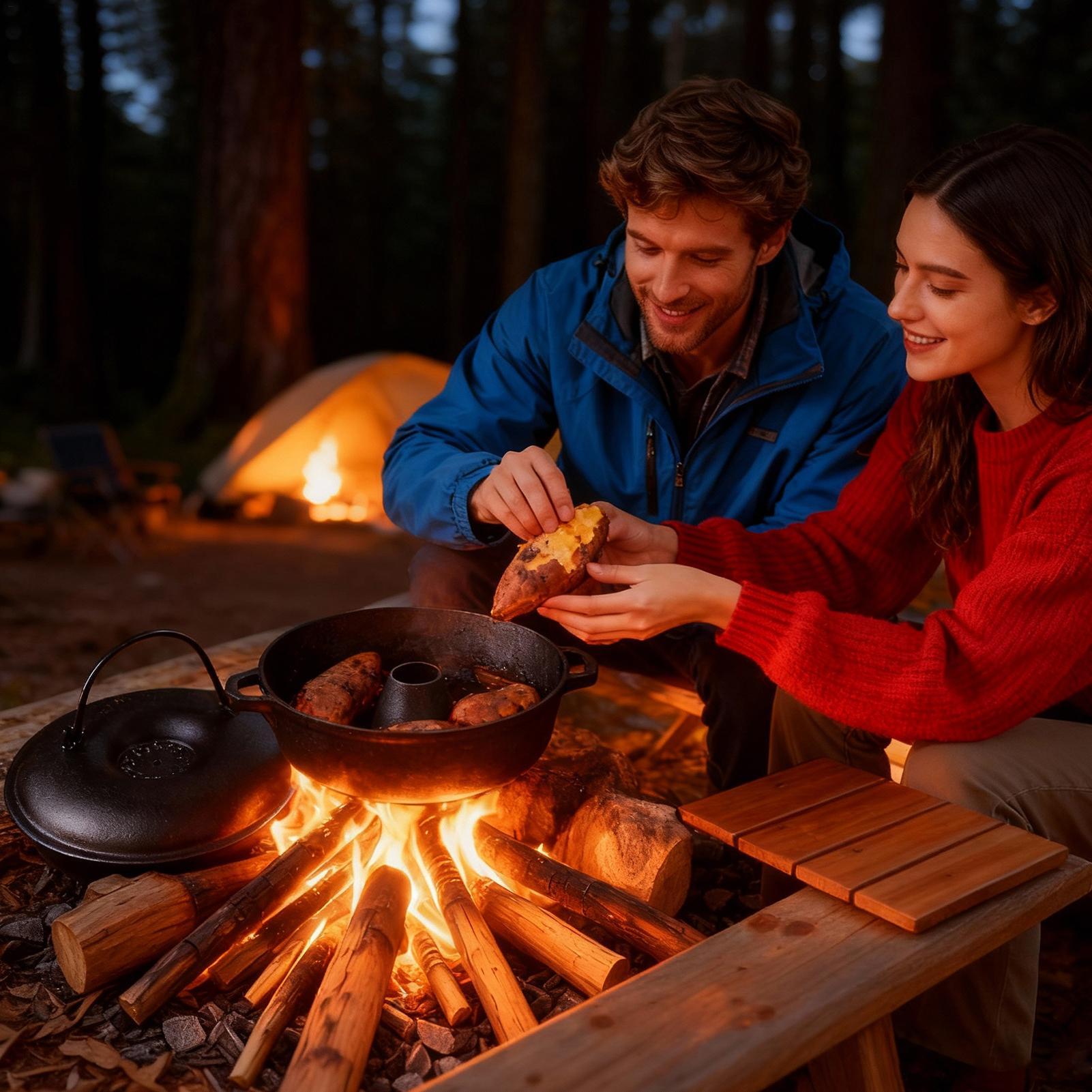 Cast Iron Cauldron For Cooking - Camping Cooking Ovens ulasan dan harga