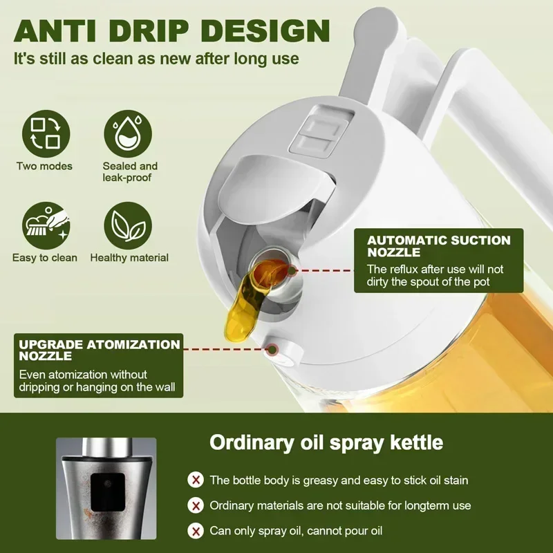 Olive Oil Spray Oil Sprayer Pl - Camping Cooking Oil Bottle ulasan dan harga