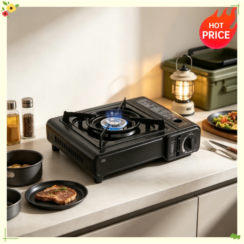 Portable butane gas cooker, po - Camping Cooking System ulasan dan harga