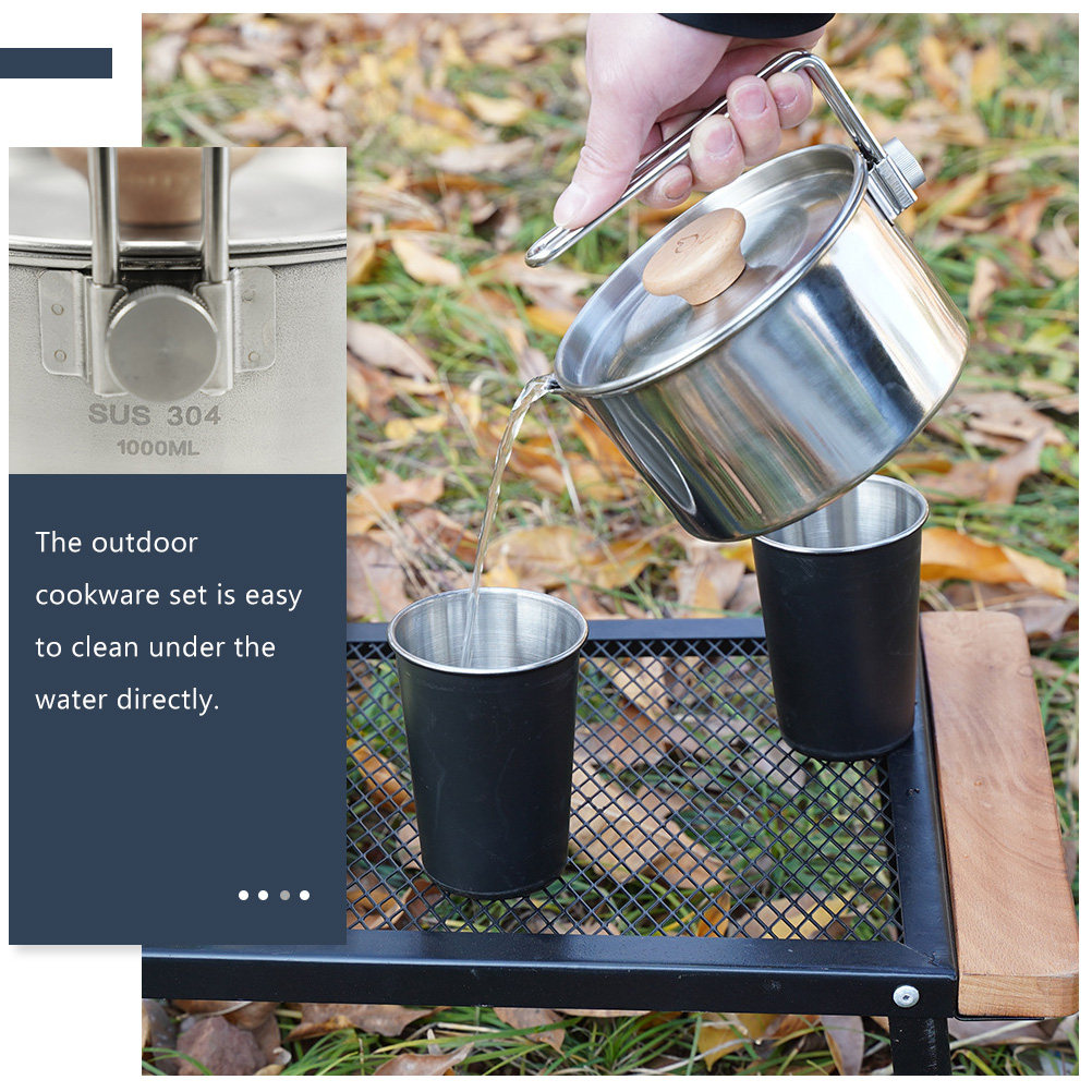 Outdoor Portable Camping Cookw - Camping Cooking Noodles ulasan dan harga