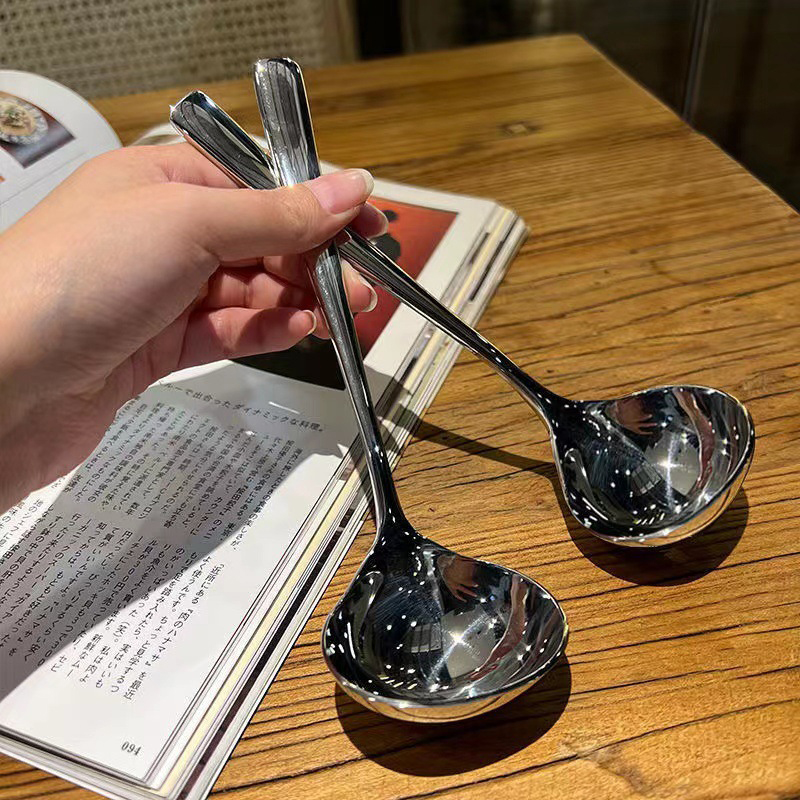 New 1PC Stainless Steel Spoon  - Camping Cooking Noodles ulasan dan harga