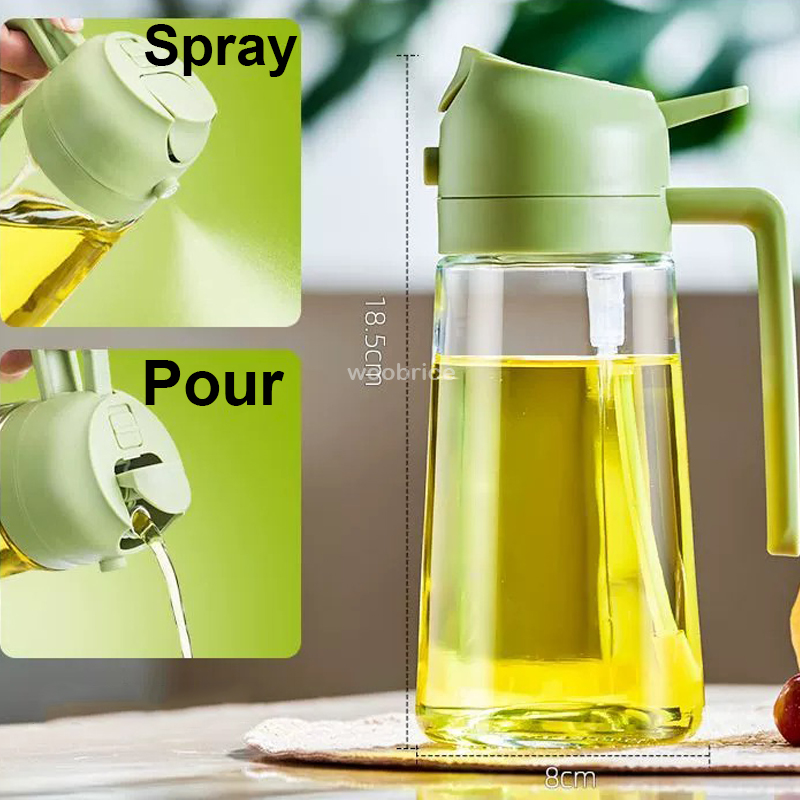 2 in 1 Pour Spray Sprayer Kitc - Camping Cooking Oil Bottle ulasan dan harga