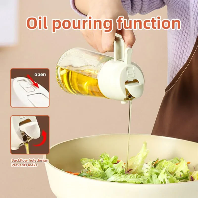 Oil Spray 2-in-1 Plastic House - Camping Cooking Oil Bottle ulasan dan harga