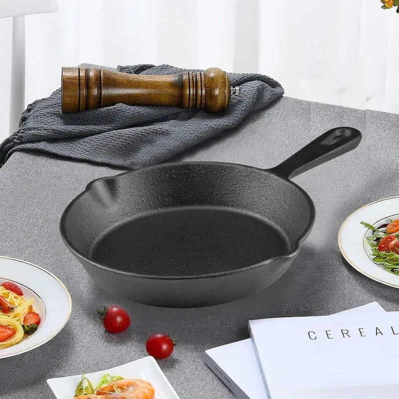 1pcs 14CM Camping Indoor and O - Skillet Cast Iron Camp ulasan dan harga