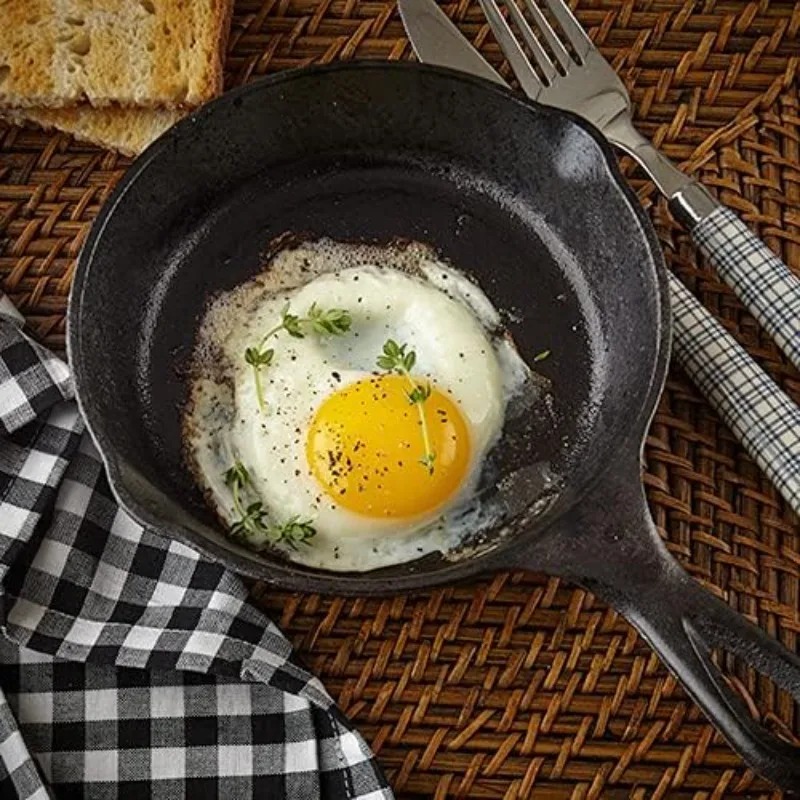 1pcs 14CM Camping Indoor and O - Skillet Cast Iron Camp ulasan dan harga