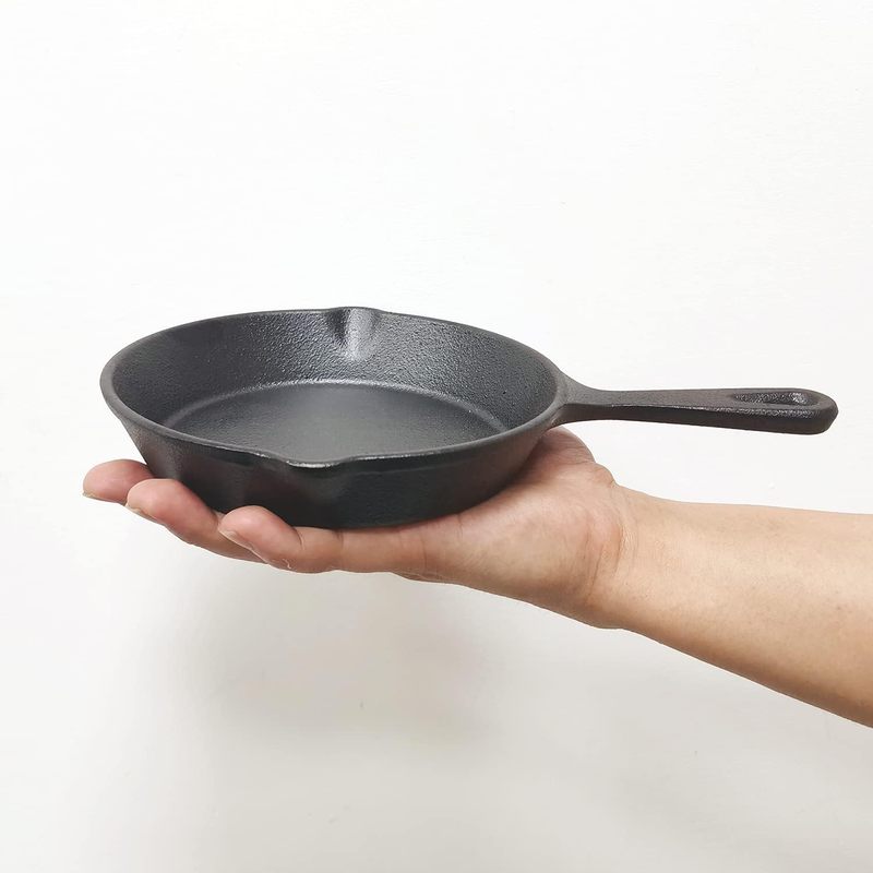 6 Inch Cast Iron Skillet, Fryi - Camping Cooking Ovens ulasan dan harga