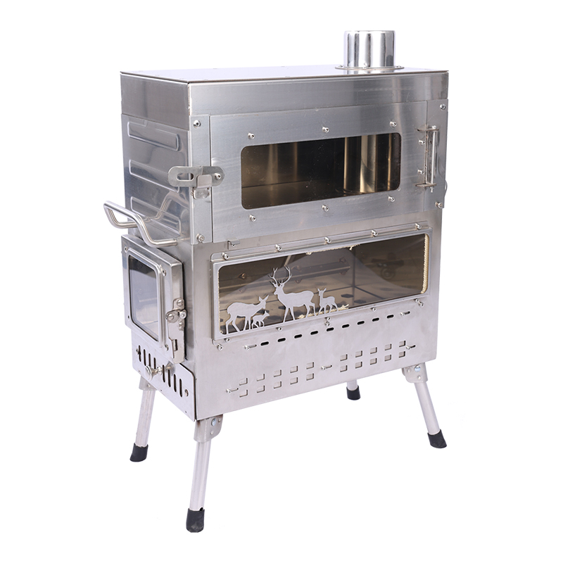Premium Stainless Steel Wood B - Camping Cooking Ovens ulasan dan harga