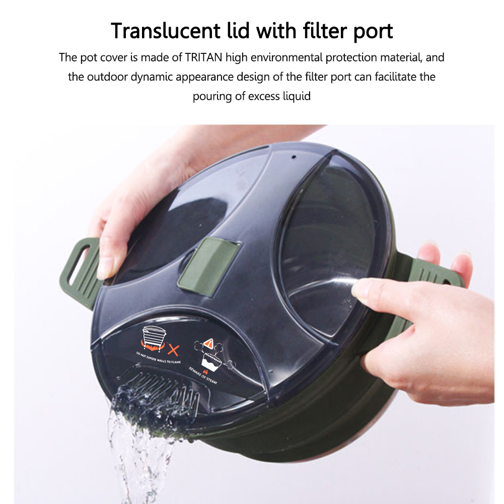 2.5L Silicone Folding Kettle C - Camping Cooking System ulasan dan harga