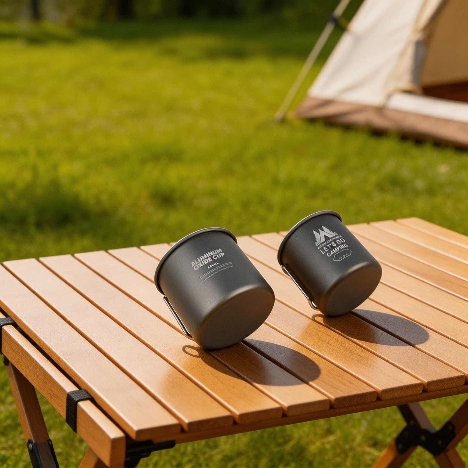 Aluminum Alloy Camping Mug Set - Nesting Camping Cooking Set ulasan dan harga