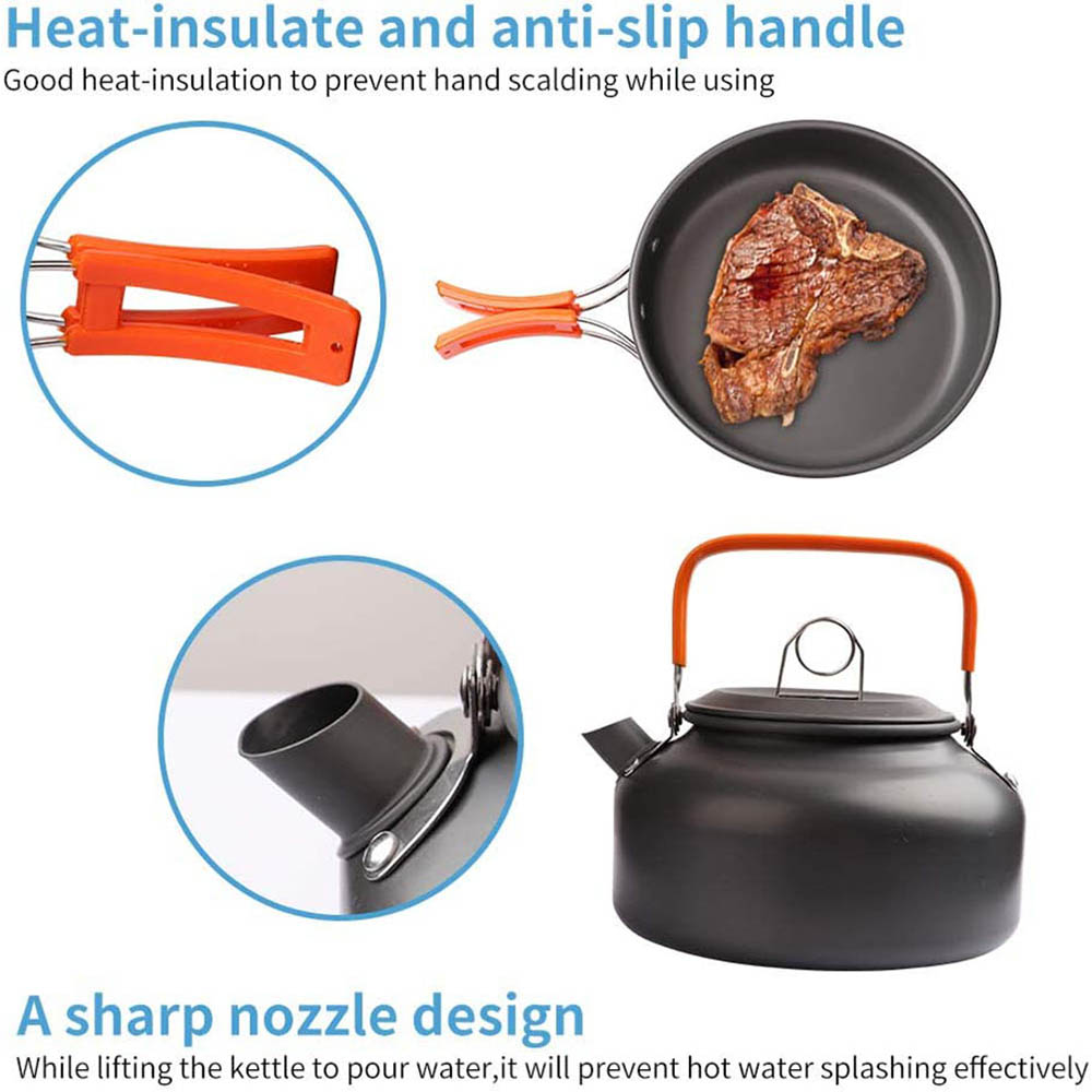 1pcs/1set Camping Cookware Kit - Camping Cooking Mesh ulasan dan harga