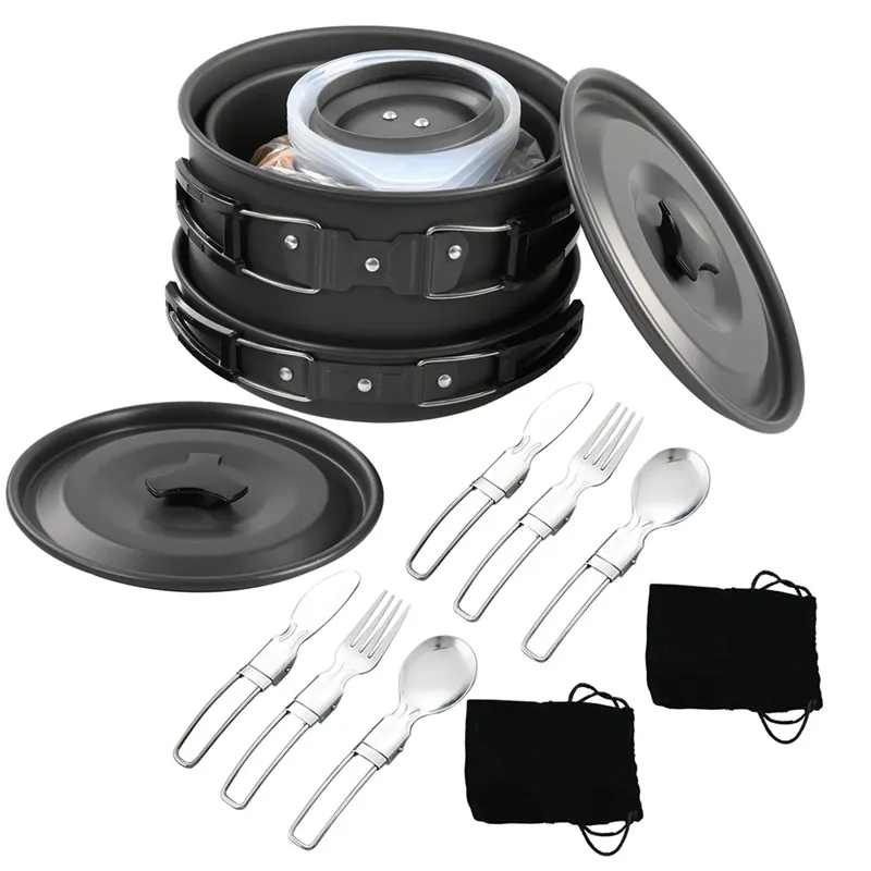 Portable Camping Cookware Set  - Nesting Camping Cooking Set ulasan dan harga