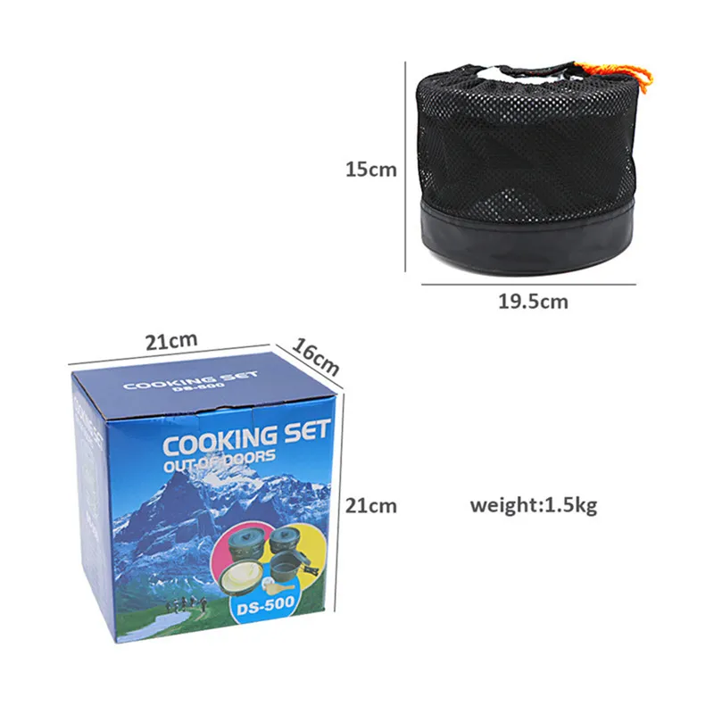 Portable Camping Cookware Set  - Nesting Camping Cooking Set ulasan dan harga