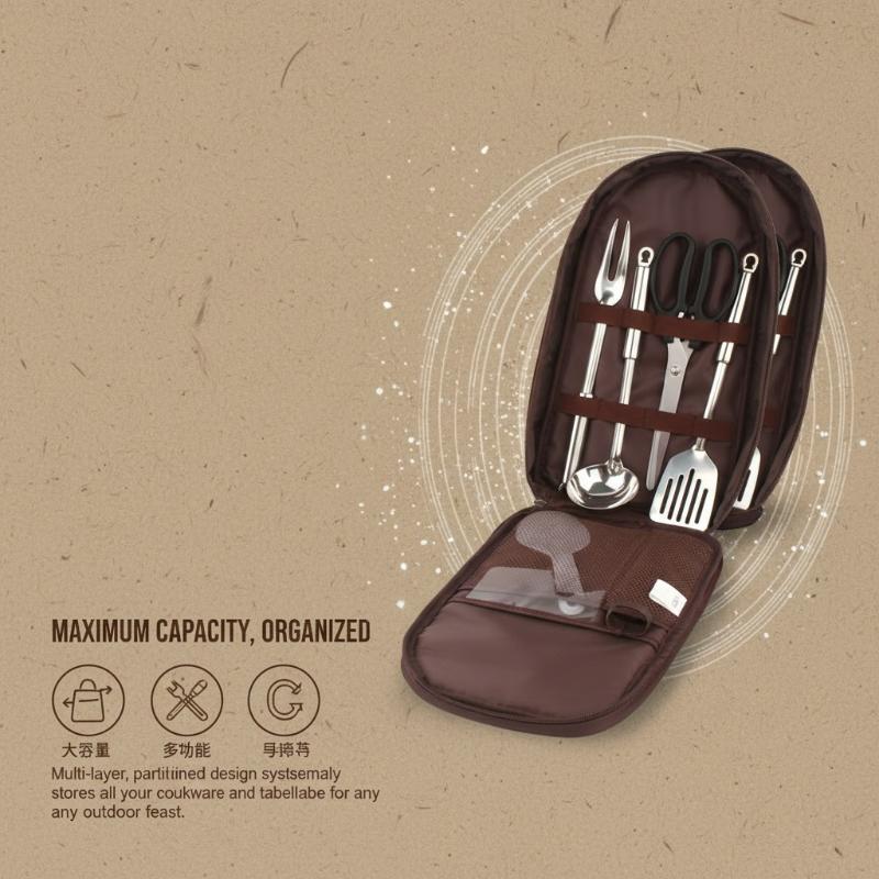 Outdoor Cooking Bag Camping St - Camping Cooking Utensil Organizer ulasan dan harga
