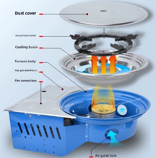 Portable Gas Stove with Canist - Camping Cooking Canister ulasan dan harga