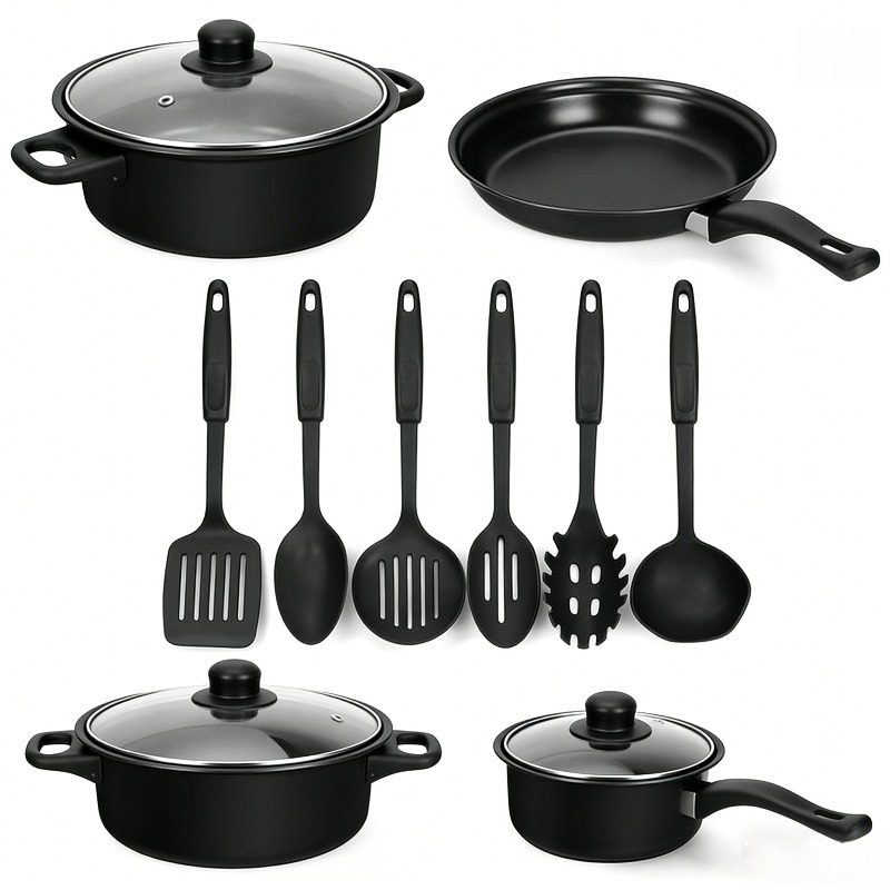13PCS Nonstick Cookware Set Ca - Skillet Cast Iron Camp ulasan dan harga