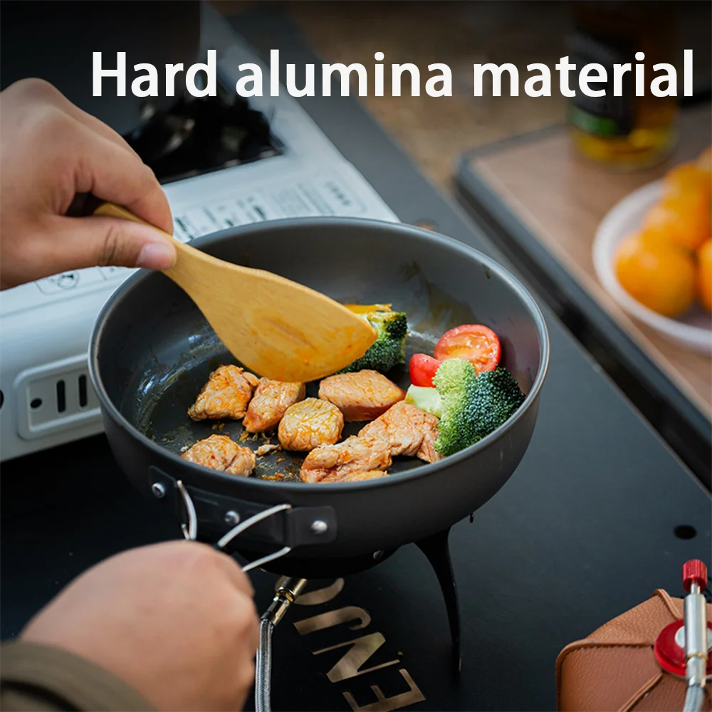 Large Capacity Non-Stick Campi - Nesting Camping Cooking Set ulasan dan harga